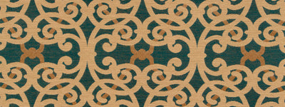 ROBERT ALLEN FABRICS-SCROLLED LINKS -MEDITERRANEAN