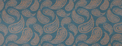 ROBERT ALLEN FABRICS-PAISLEY TOSS -MEDITERRANEAN
