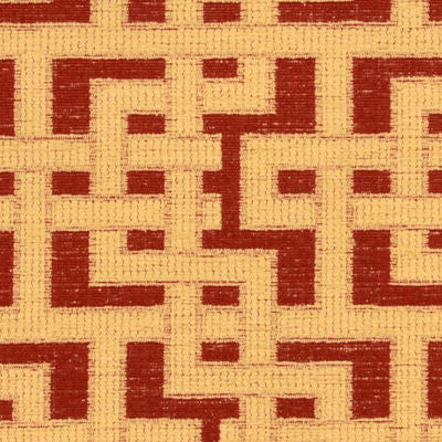 ROBERT ALLEN FABRICS-FRETWORK GRID -TUSCAN
