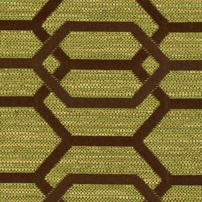 ROBERT ALLEN FABRICS-HEXAGON LINKS -LEAF