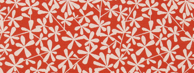 ROBERT ALLEN FABRICS-STRIE TOSS BK -PAPAYA