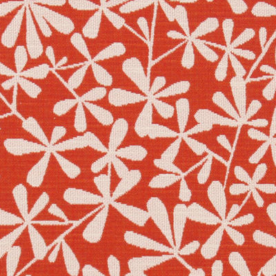 ROBERT ALLEN FABRICS-STRIE TOSS BK -PAPAYA