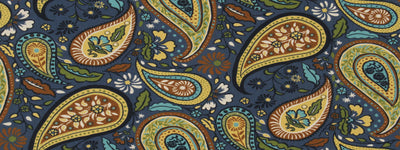 ROBERT ALLEN FABRICS-ART PAISLEY -INDIGO