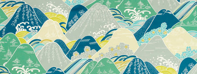 BEACON HILL FABRICS-FUJI -PACIFIC