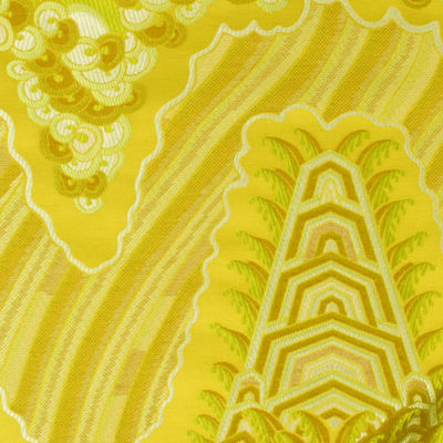 BEACON HILL FABRICS-SILK OCEAN -YELLOW