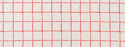 ROBERT ALLEN FABRICS-PAINTED CHECK -POPPY