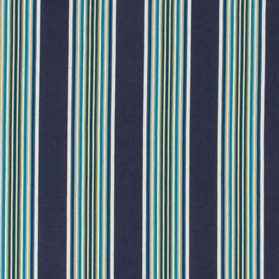 ROBERT ALLEN FABRICS-VILLA STRIPE -INDIGO