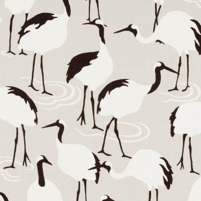 ROBERT ALLEN FABRICS-WINTER CRANE -LINEN