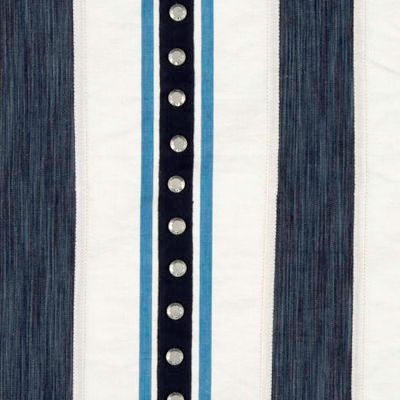 BEACON HILL FABRICS-AURORA STRIPE -INDIGO
