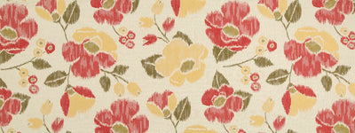 ROBERT ALLEN FABRICS-VIVID POSEY BK -CORAL
