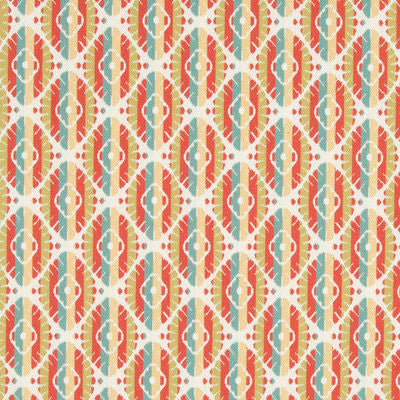 ROBERT ALLEN FABRICS-TWILL MOTIF BK -CORAL