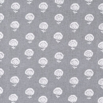 ROBERT ALLEN FABRICS-HAND FLORA -GREYSTONE