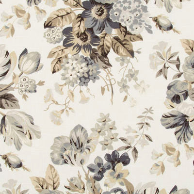 ROBERT ALLEN FABRICS-MEDLEY BLOOMS -PEWTER