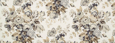 ROBERT ALLEN FABRICS-MEDLEY BLOOMS -PEWTER