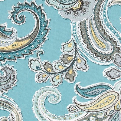 ROBERT ALLEN FABRICS-GLOBAL PAISLEY -RAIN