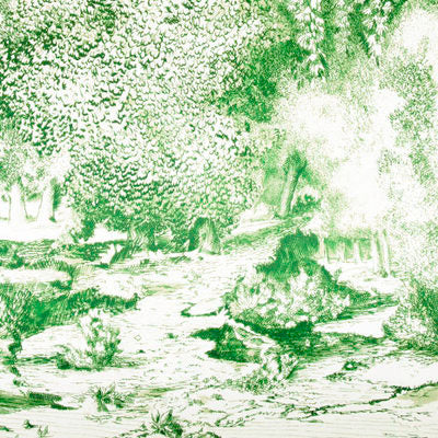 BEACON HILL FABRICS-AZULEJO -FOREST