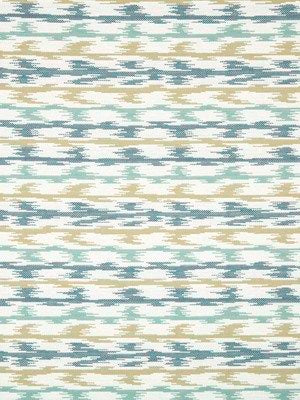 ROBERT ALLEN FABRICS-IKAT VINES RR -LAGOON