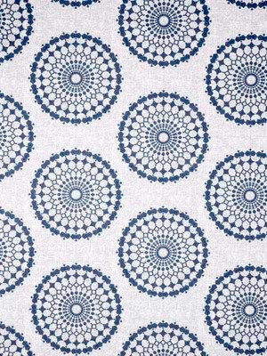 ROBERT ALLEN FABRICS-CIRCLE CREST -INDIGO