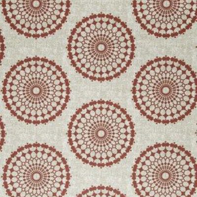 ROBERT ALLEN FABRICS-CIRCLE CREST -POMEGRANATE