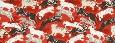 ROBERT ALLEN FABRICS-RAJITA TIGER -PERSIMMON