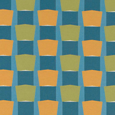 ROBERT ALLEN FABRICS-ABLE BLOCK -MEDITERRANEAN