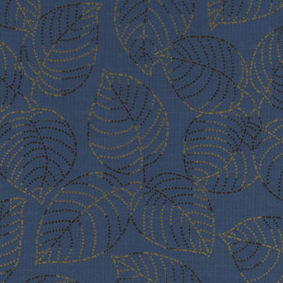 ROBERT ALLEN FABRICS-DOTTY LEAF -MEDITERRANEAN