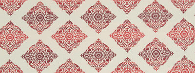 ROBERT ALLEN FABRICS-BIKRAM FRET BK -POPPY