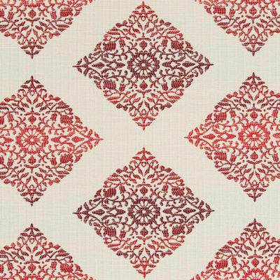 ROBERT ALLEN FABRICS-BIKRAM FRET BK -POPPY