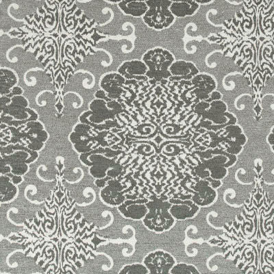 ROBERT ALLEN FABRICS-GRAND MOTIF BK -GREYSTONE