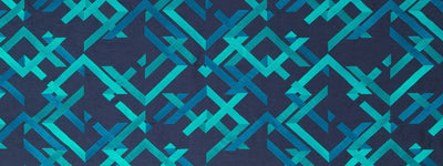 BEACON HILL FABRICS-ABSTRACT FRET -NAVY