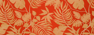 BEACON HILL FABRICS-POSITANO PALM -CORAL