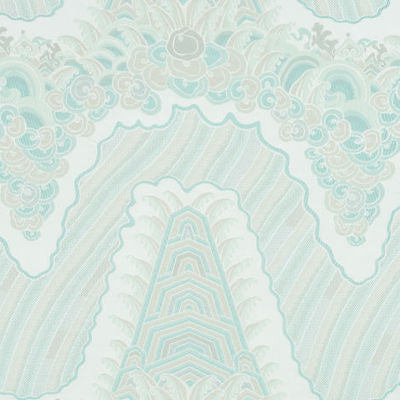 BEACON HILL FABRICS-SILK OCEAN -SURF