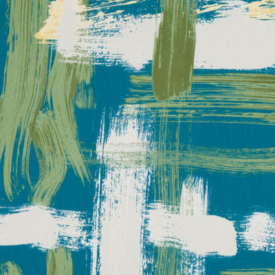 ROBERT ALLEN FABRICS-SEDGE ABSTRACT -TURQUOISE