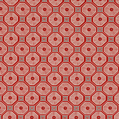 ROBERT ALLEN FABRICS-KIMONO FRET -PERSIMMON