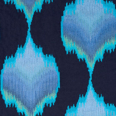 BEACON HILL FABRICS-FIRE MEDALLION -NAVY
