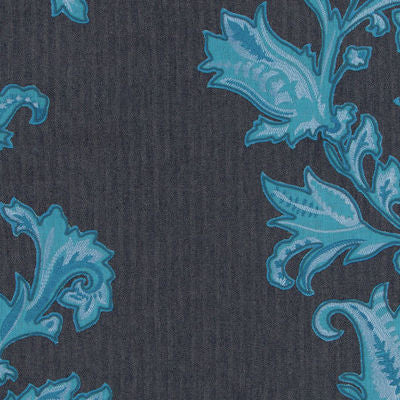 BEACON HILL FABRICS-CORDED VINE -INDIGO