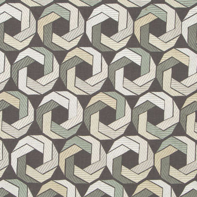 BEACON HILL FABRICS-RING CYCLE -SILVERANDGOLD