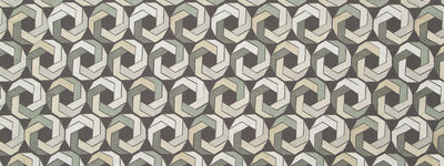 BEACON HILL FABRICS-RING CYCLE -SILVERANDGOLD