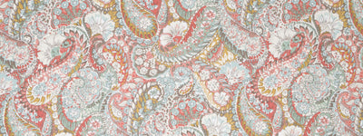 ROBERT ALLEN FABRICS-ZEN PAISLEY -CORAL