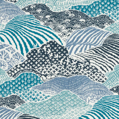 ROBERT ALLEN FABRICS-WINDSOR MANOR -INDIGO