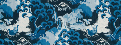 ROBERT ALLEN FABRICS-ROAD TO CANTON -OCEAN