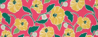 ROBERT ALLEN FABRICS-JUNGLE BLOOM -STRAWBERRY