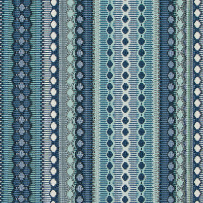 ROBERT ALLEN FABRICS-JODHPUR RR BK -OCEAN