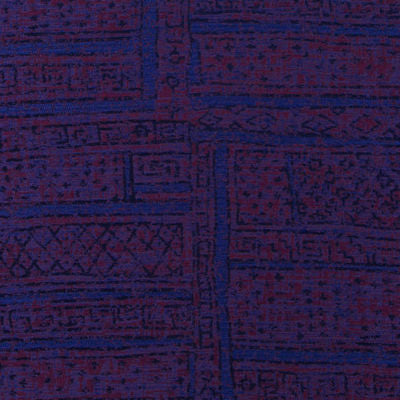 BEACON HILL FABRICS-PARACAS GRID -DEEPPURPLE