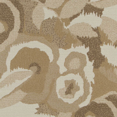ROBERT ALLEN FABRICS-KAFFA FLORA BK -TWINE