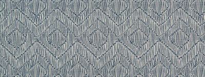 ROBERT ALLEN FABRICS-RATTAN FRET BK -INDIGO