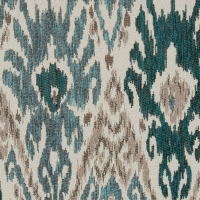 ROBERT ALLEN FABRICS-JAKORI RR BK -AEGEAN