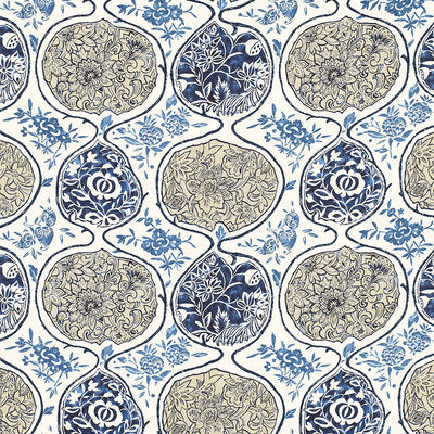 Schumacher Fabrics , a selection of fabrics such as velvet, damask, cotton, silk, linen and sheers.