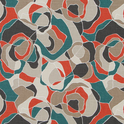 ROBERT ALLEN FABRICS-ORTENSIA -PERSIMMON