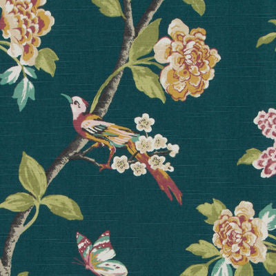 ROBERT ALLEN FABRICS-HELENE FLORAL -JADE